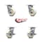 Service Caster 5 Inch Nylon Swivel Caster Set with Roller Bearings 2 Brakes SCC-30CS520-NYR-2-TLB-2 - alternate 4